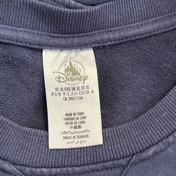 Disney Park Mickey Mouse Crewneck Sweatshirt Blue Retro Distressed Graphic-XL - Picture 8 of 11